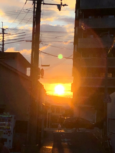 夕日